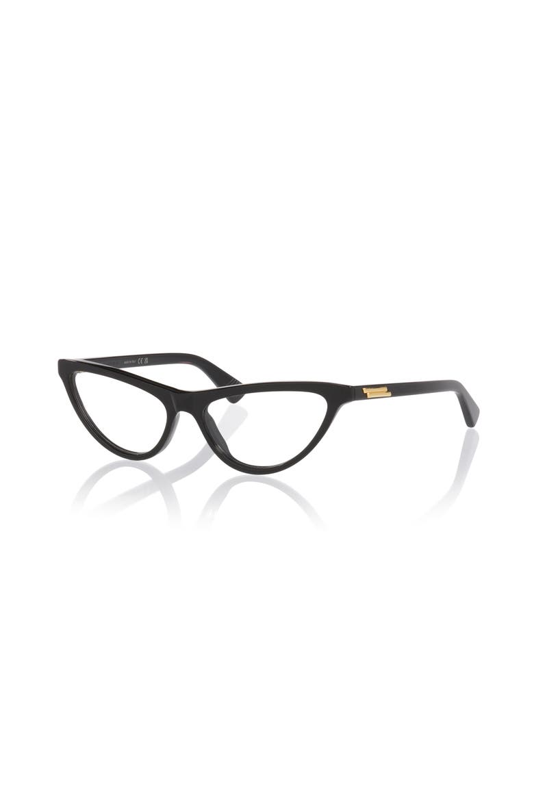 55mm Cat Eye optical glasses, Main, color, Black