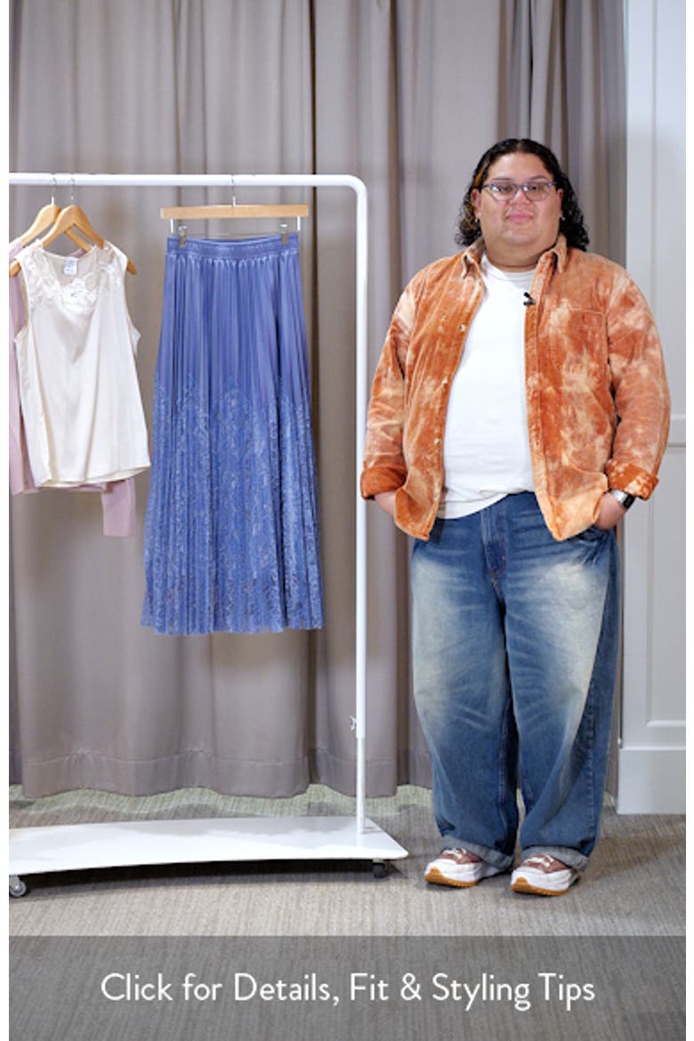 Sigrid Mixed Media Pleated Skirt video