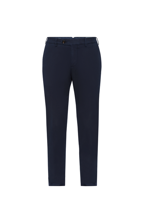 Gabardine garment dyed trousers