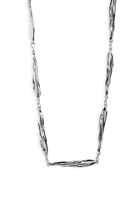 Molten Bar Long Necklace