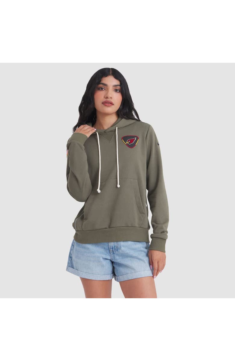 Nike Women's Nike Olive Arizona Cardinals 2025 Salute to Service Sideline Standard Issue Dri-FIT Hoodie, Main, color, Olive