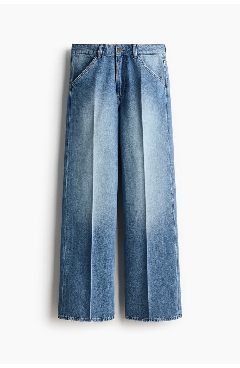 H&M Crease-leg Jeans, Main, color, Denim Blue