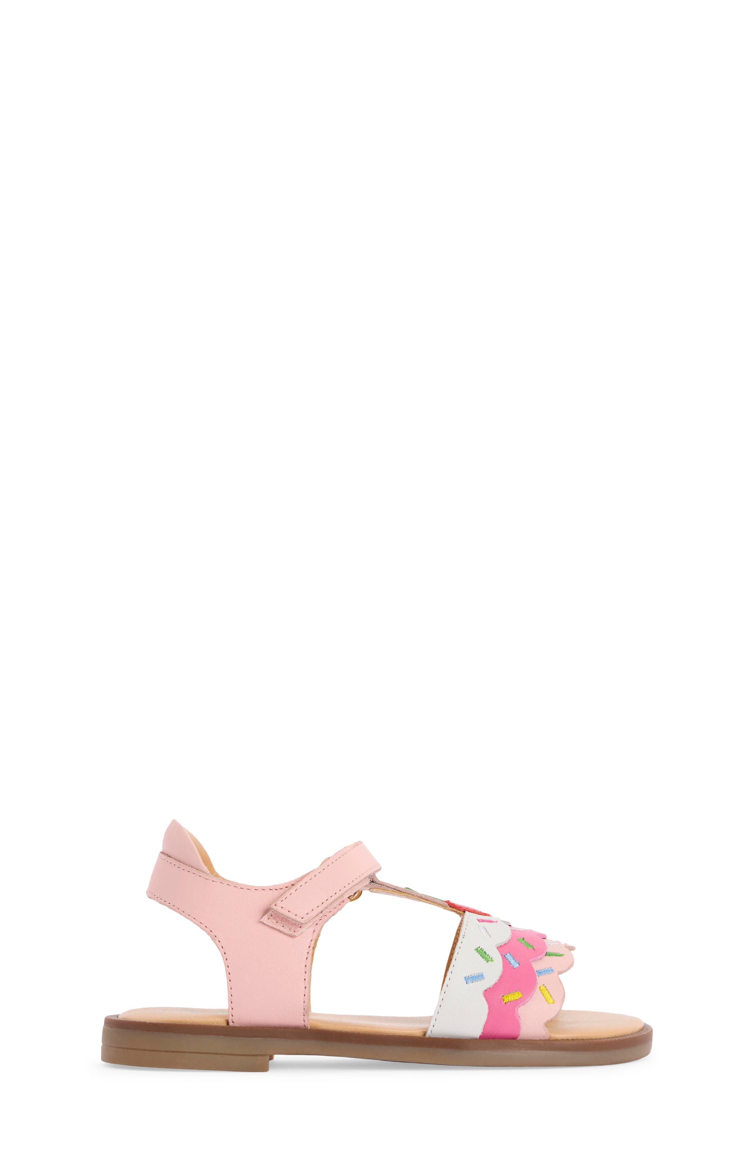 Mini Boden Kids' Fun Ankle Strap Sandal, Alternate, color, Sundae