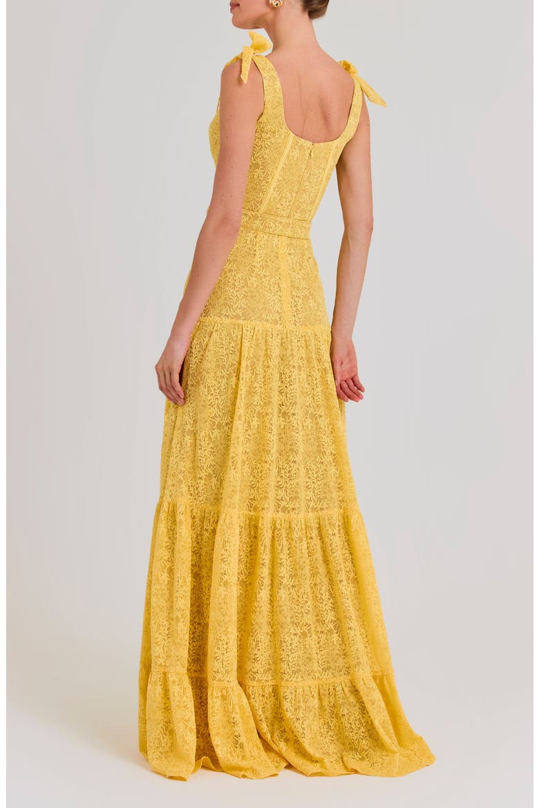 Miranda Belted Gown, Alternate, color, YELLOW