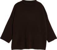 Eileen Fisher Organic Cotton & Tencel Lyocell Funnel Neck Sweater