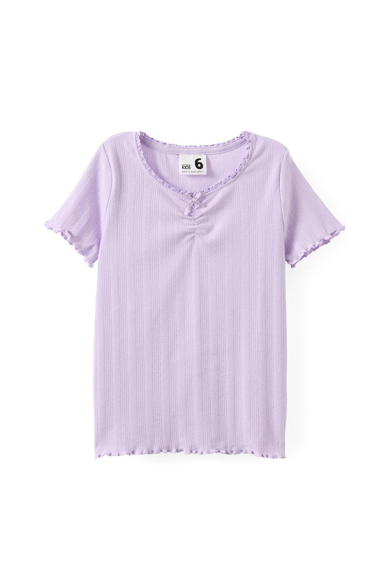 Kid's Essential Harper Short Sleeve Baby Tee, Main, color, Vintage Lilac