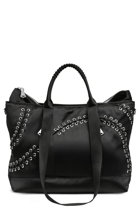 Lace Up Convertible Tote