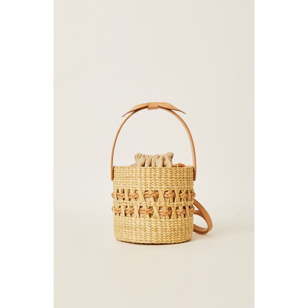 Btb Los Angeles Bowan Bucket Bag In Natural Tan