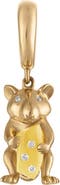 EDEN PRESLEY Squeak Gold Agate & Diamond Pendant