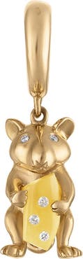 EDEN PRESLEY Squeak Gold Agate & Diamond Pendant
