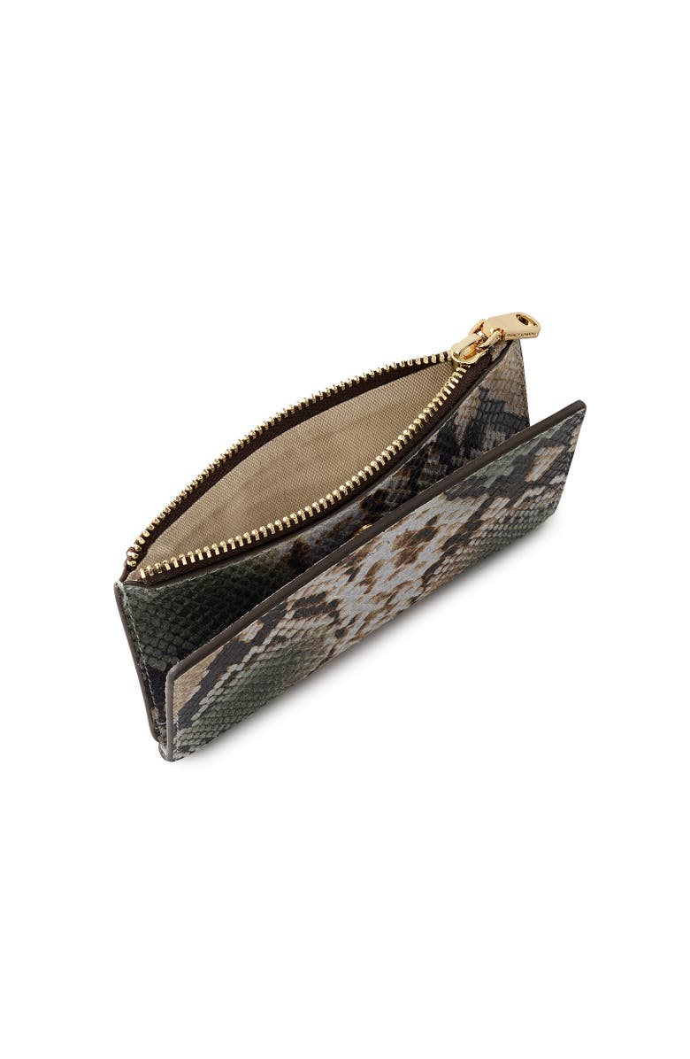 Radley Coin Street - Faux Snake Medium Ziptop Wallet, Alternate, color, Pine Needle