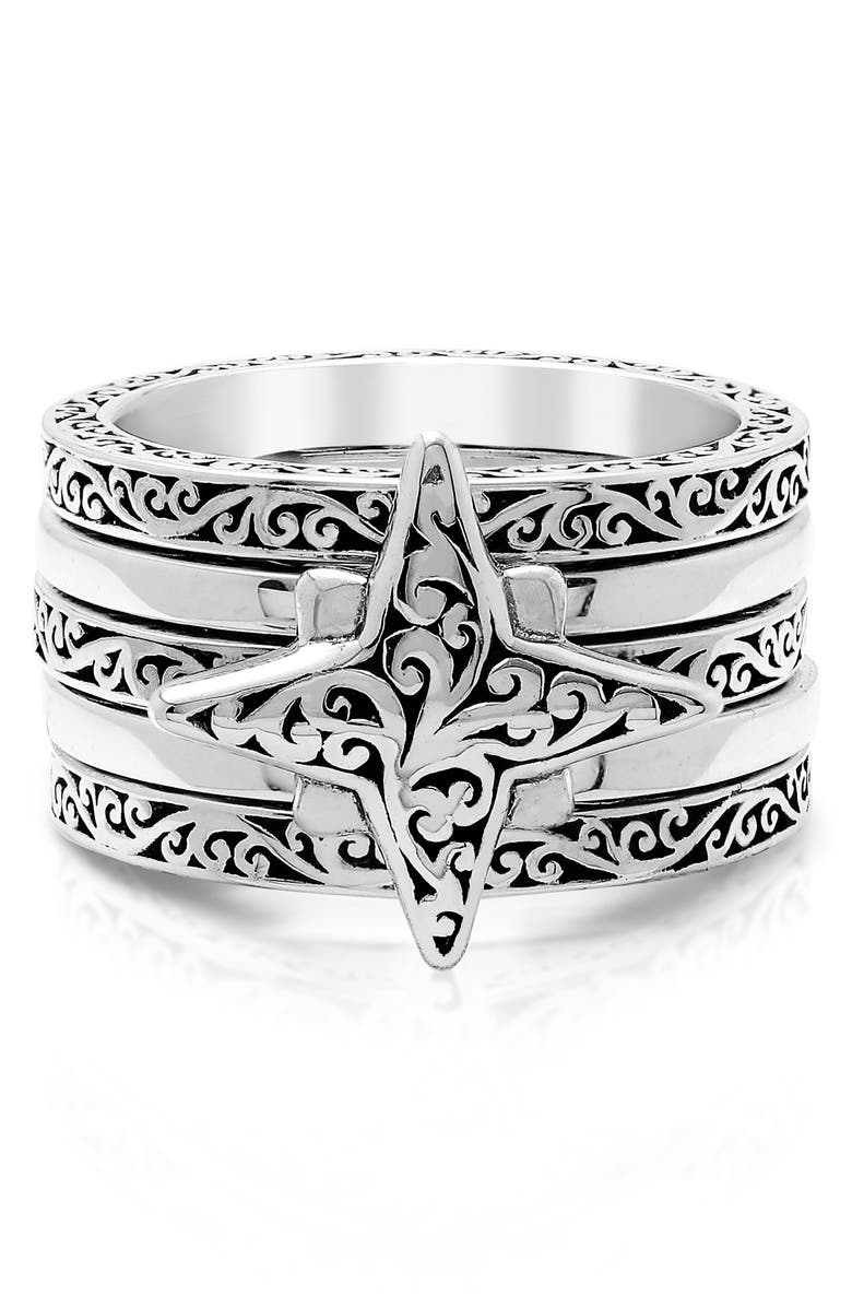 Lois Hill Star Bright Set of 5 Stacking Rings, Alternate, color,