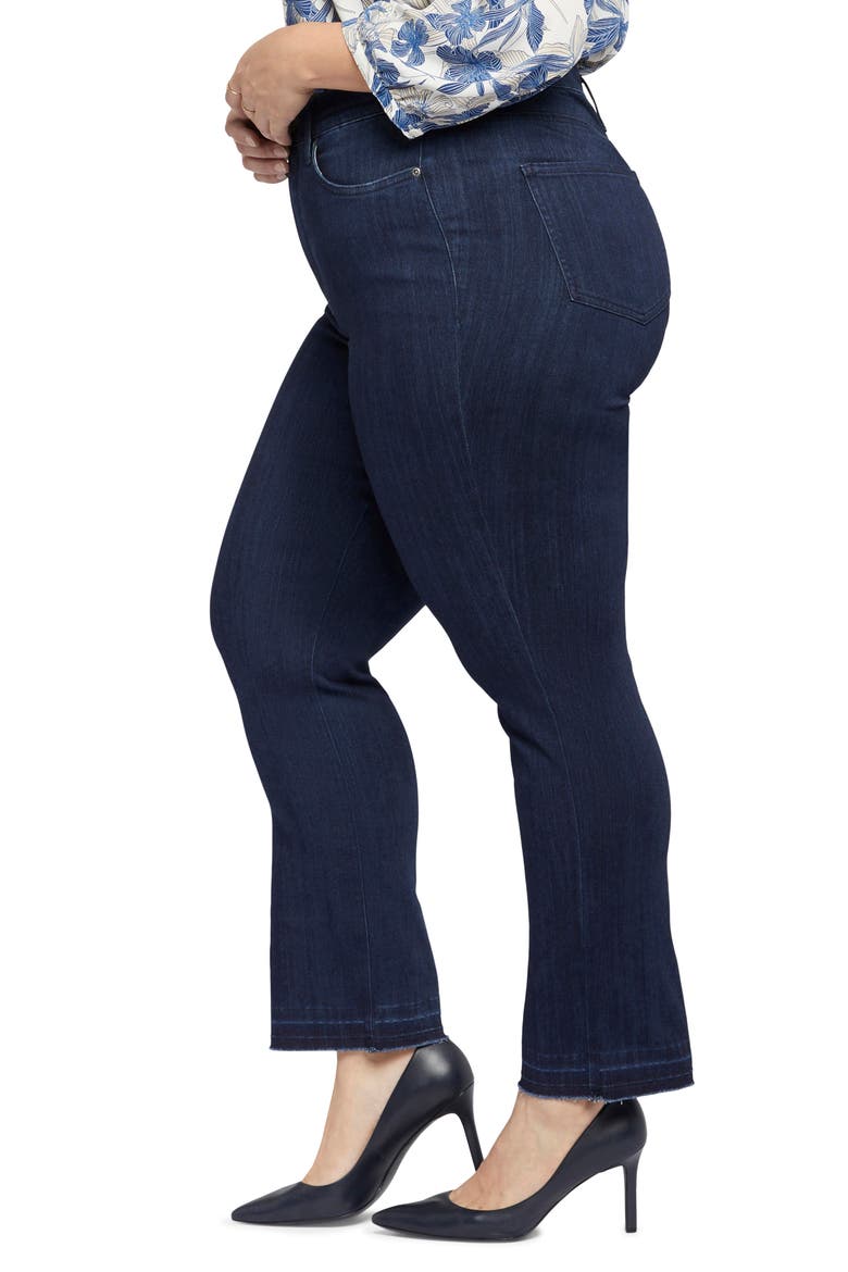 The High Waist Release Hem Straight Leg Jeans, Alternate, color, HIGHWAY