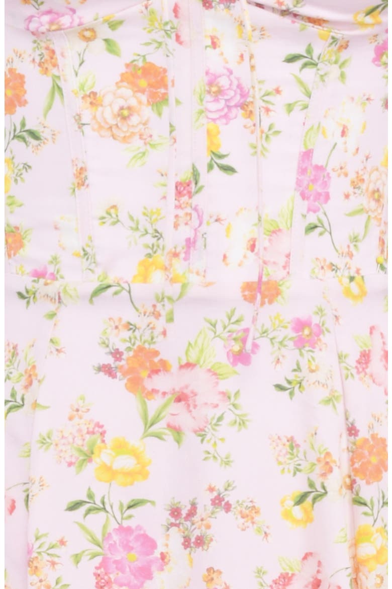 Rosalee Floral Stretch Cotton Petticoat Dress, Alternate, color, PINK FLORAL PRINT