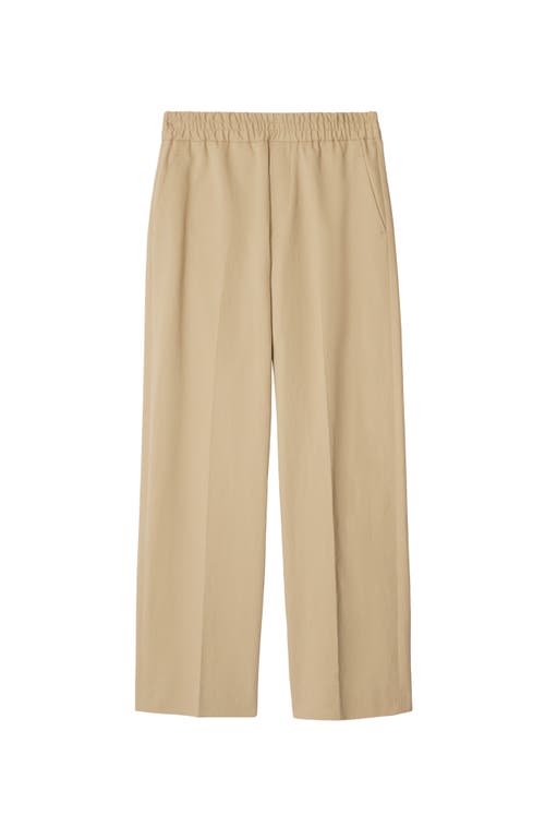 Burberry Cotton Tailored Trousers In Cracker