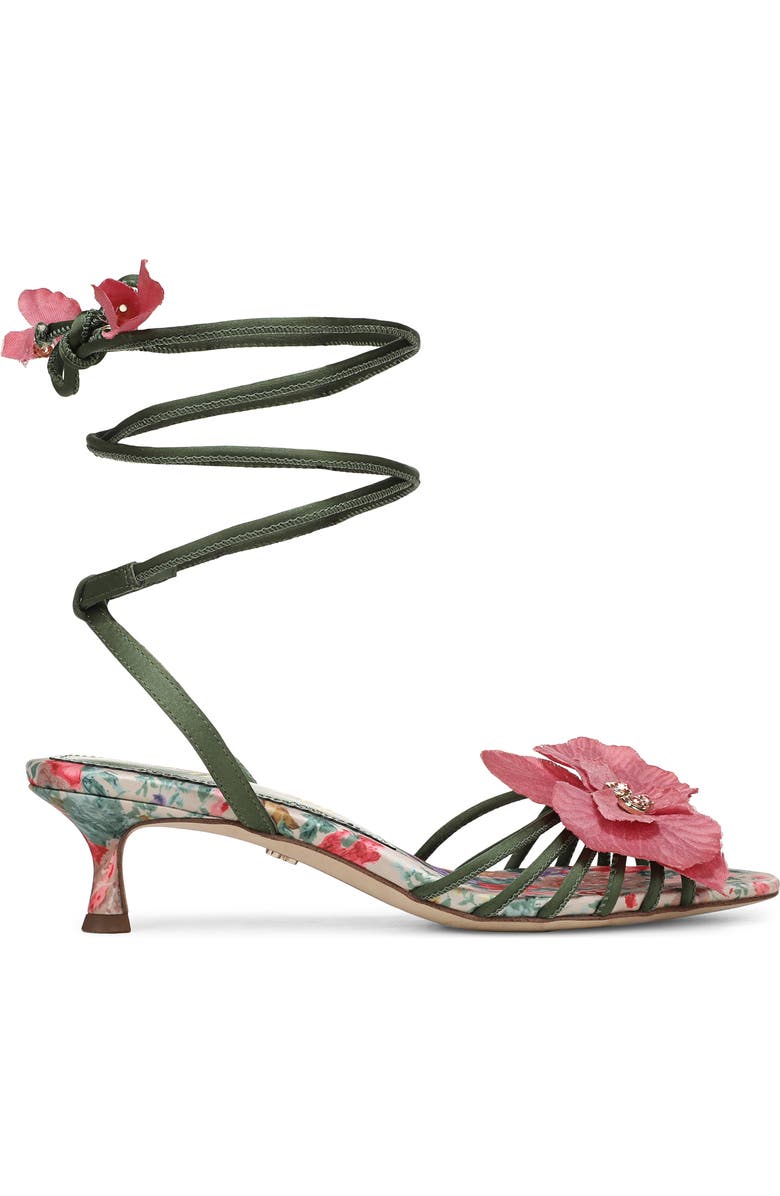 Sam Edelman Carla Ankle Wrap Sandal, Alternate, color, Green Agave