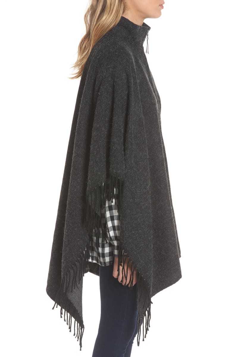 Treasure & Bond Zip Poncho, Alternate, color,