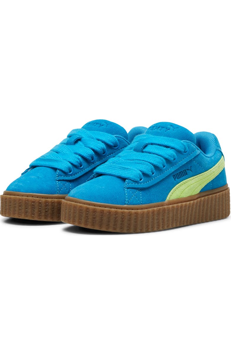 PUMA x FENTY Kids' Creeper Sneaker, Main, color, Speed Blue-Lime Pow-Gum