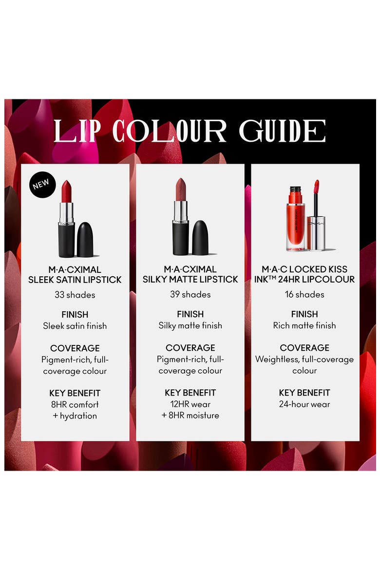 MACximal Sleek Satin Lipstick, Alternate, color, DUBONNET