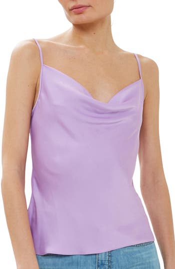 Ramy Brook Abigail Cowl Neck Camisole In Purple