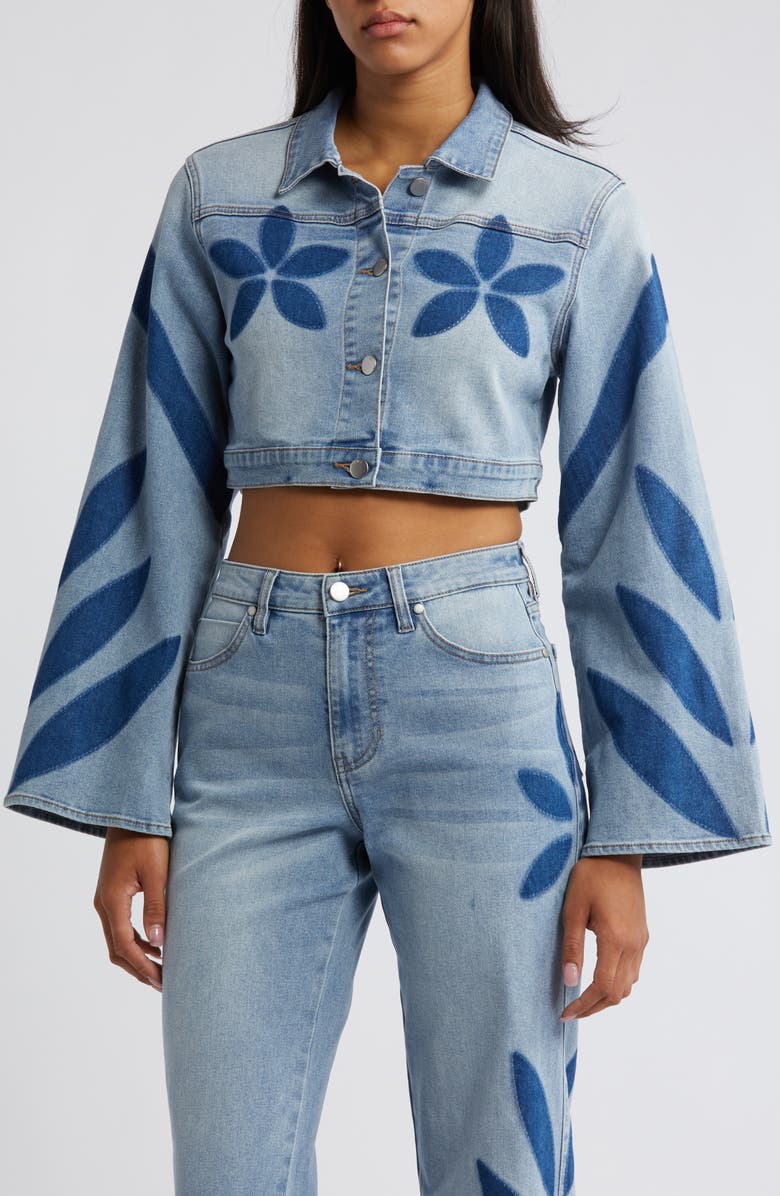 PTCL Shadow Crop Denim Jacket, Alternate, color,