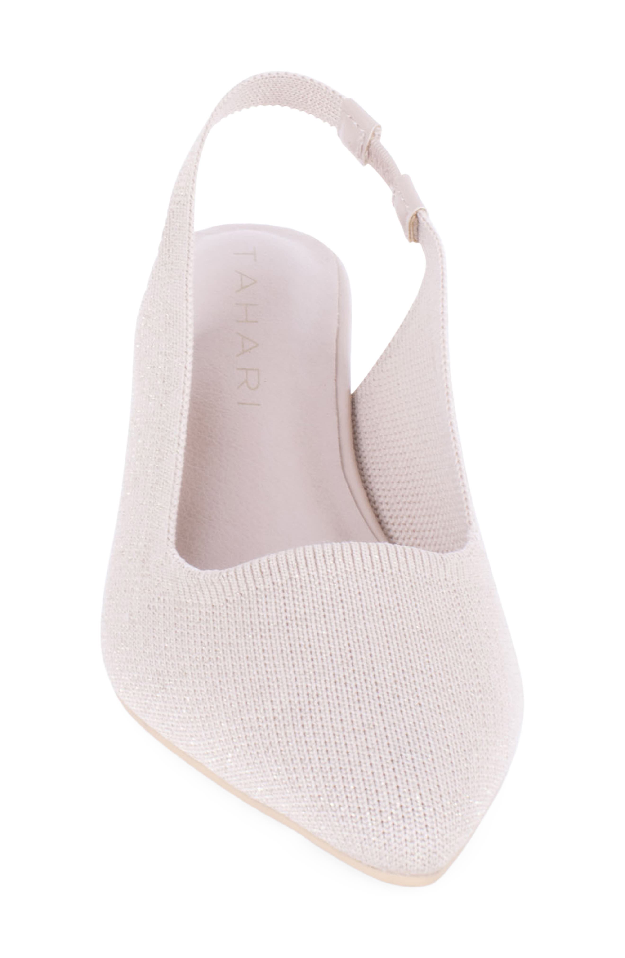 Zurich Slingback Pump, Alternate, color, BEIGE/ GOLD