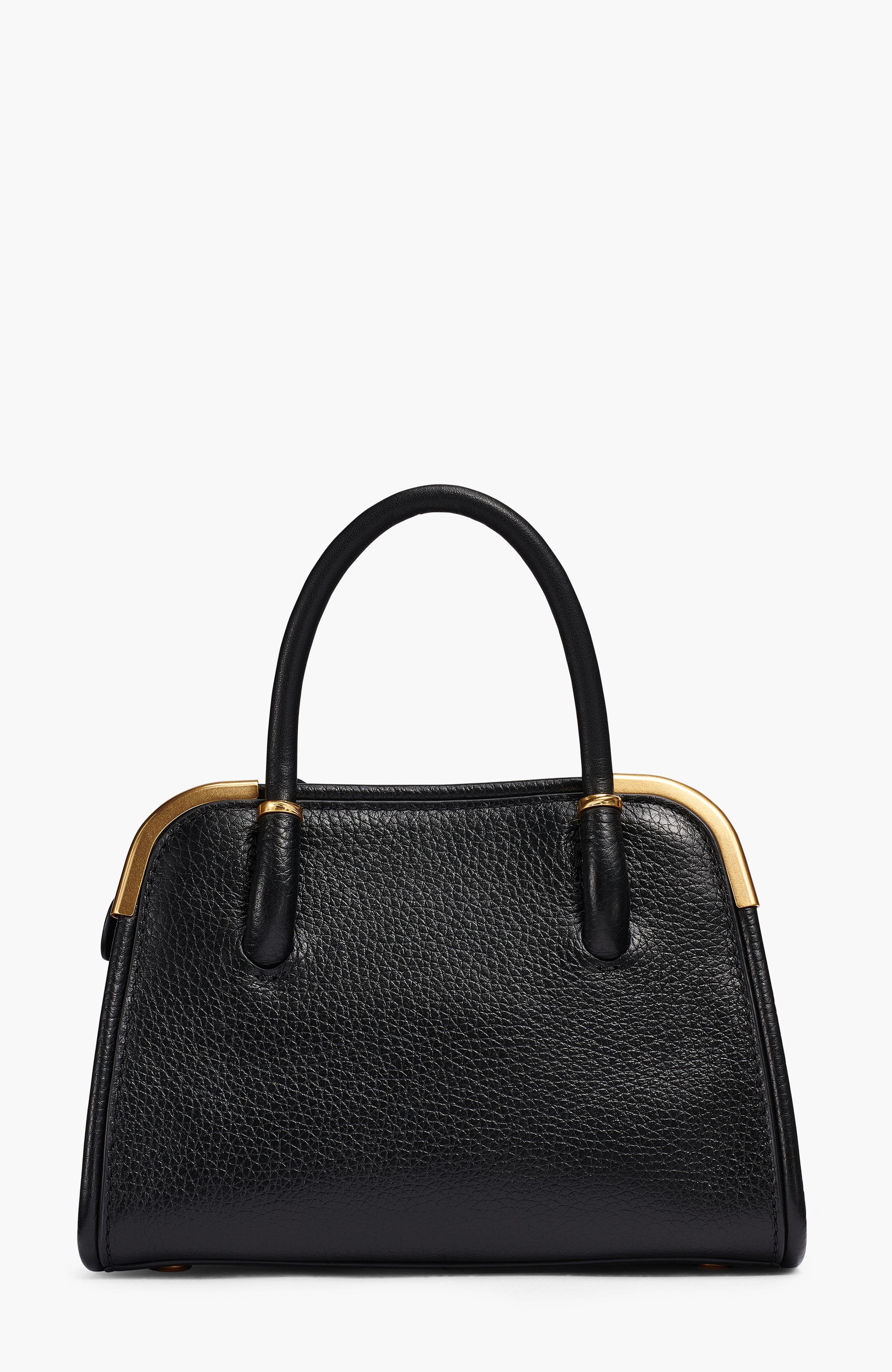 Donna Karan New York Satin Mini Satchel, Alternate, color, Blk/Gold