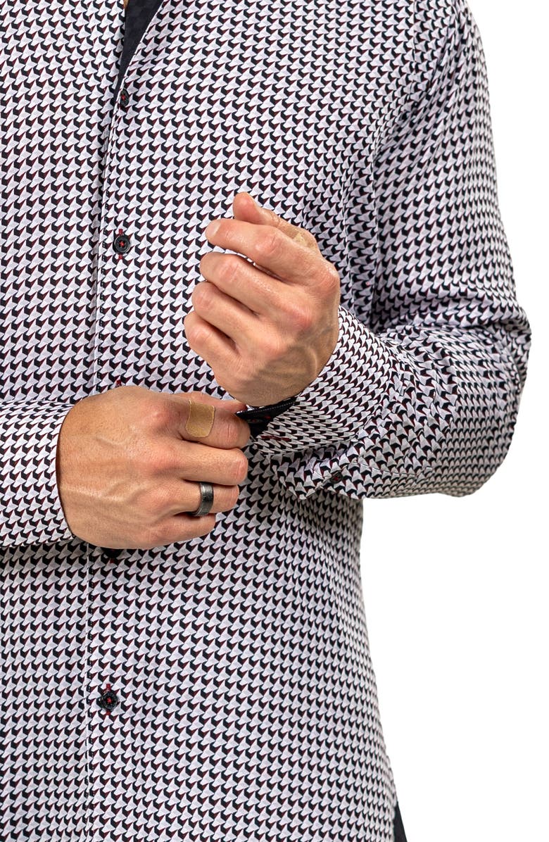 Maceoo Eins Marthy Contemporary Fit Button-Up Shirt, Alternate, color, White