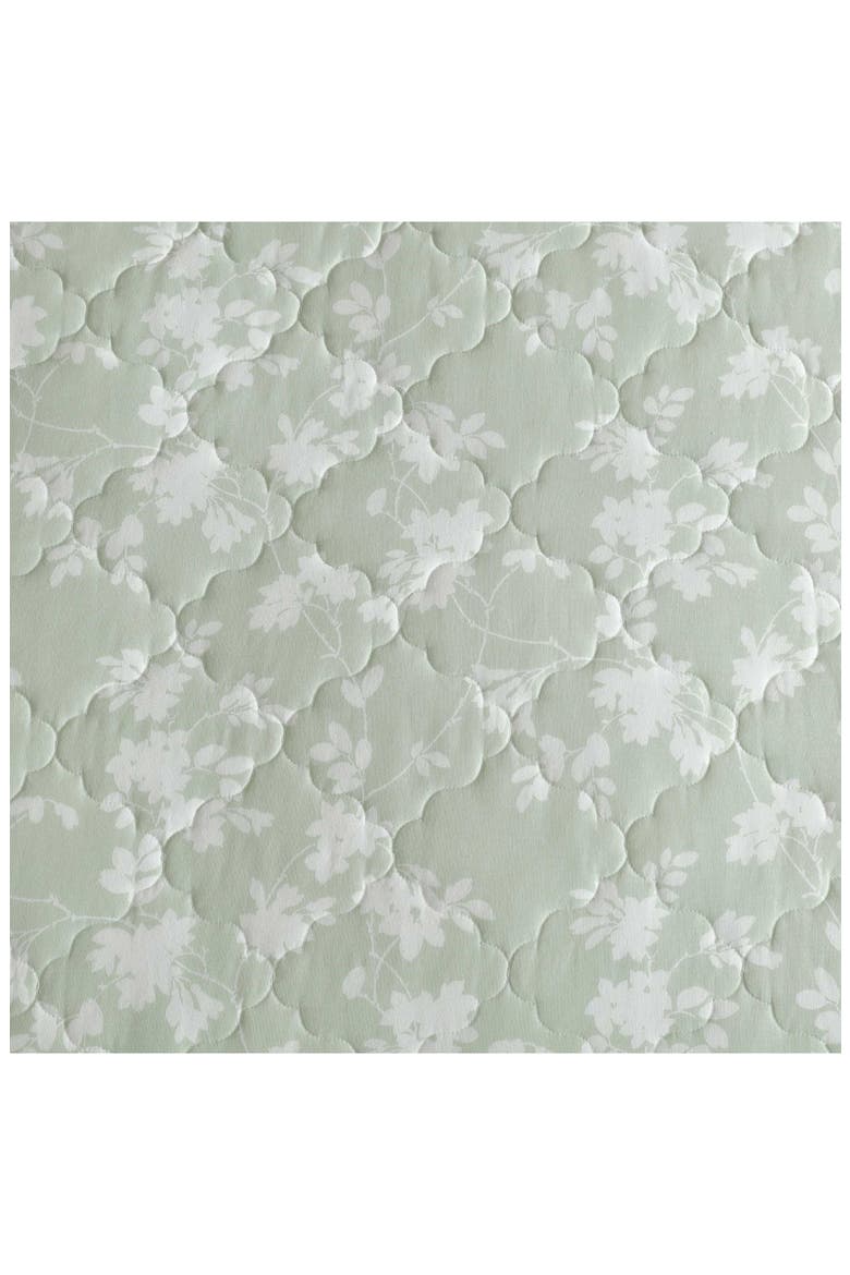 Adorabelle 3-Piece King Quilt & Sham Set, Alternate, color, GREEN