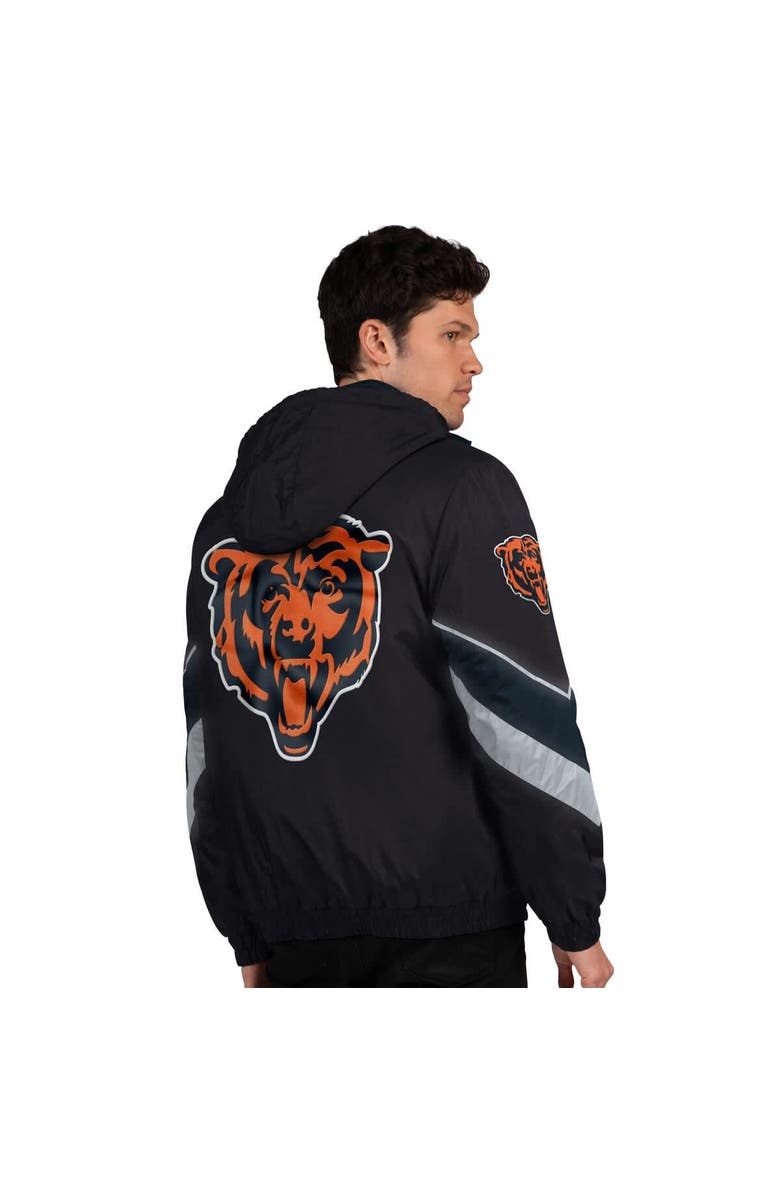 STARTER Men's Starter Black/Navy Chicago Bears Thursday Night Gridiron Full-Zip Jacket, Alternate, color, Black