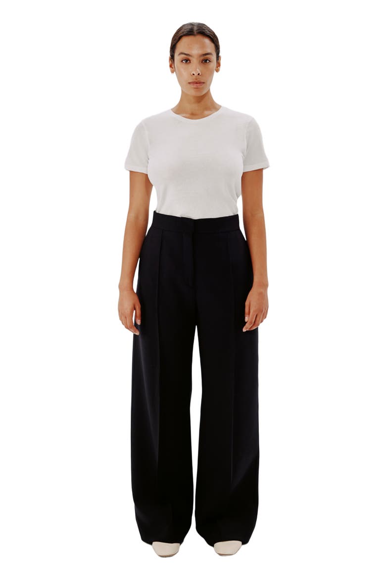 DOPPIO WIDE LEG PANT, Main, color, BLACK