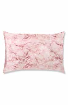 slip Pink Marble Pure Silk Pillowcase