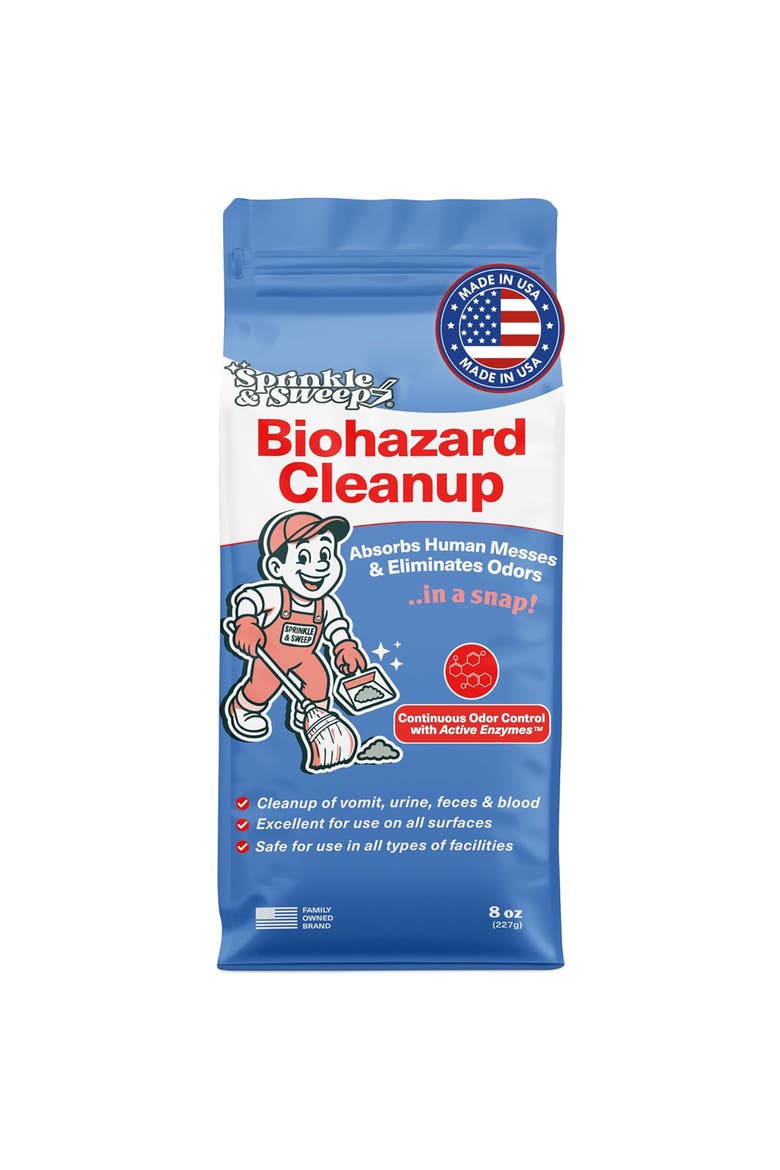8 oz Biohazard Cleanup Bodily Fluid Solidifier, Main, color, Multicolored