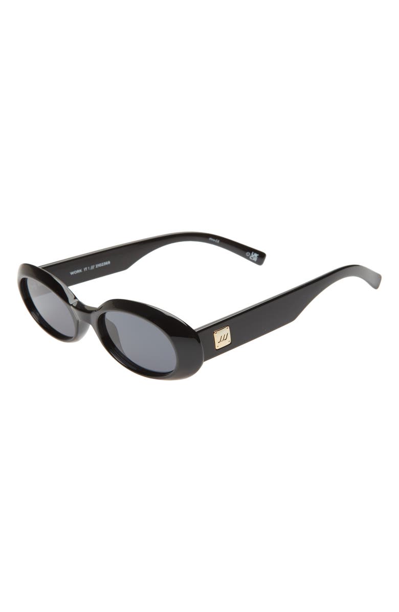 Le Specs Work It 53mm Oval Sunglasses, Alternate, color, 