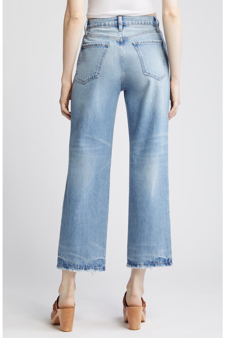 Le Jane High Waist Ankle Straight Leg Jeans, Alternate, color, RHODE GRIND