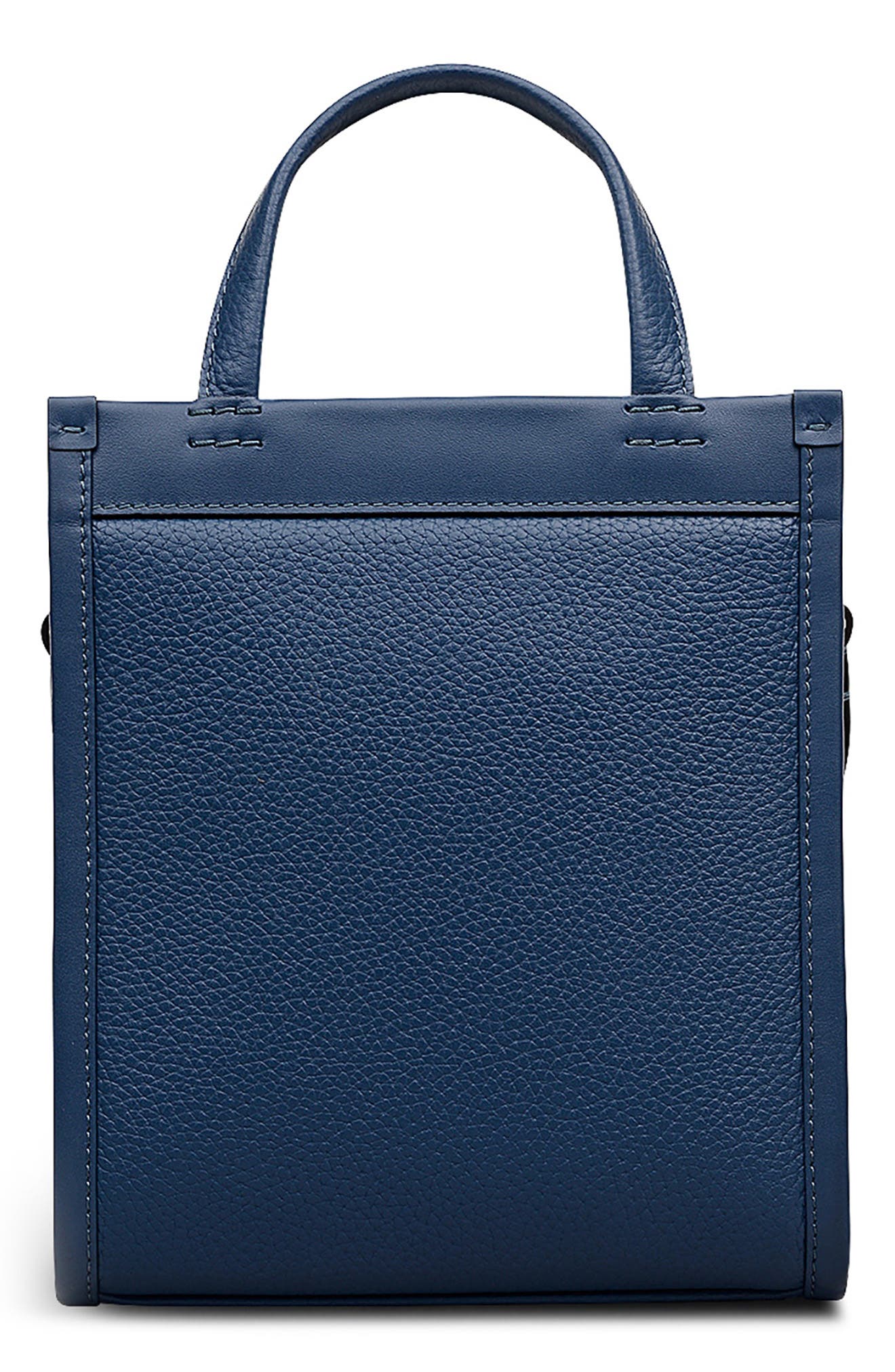 Alba Place Mini Leather Zip Top Crossbody Bag, Alternate, color, UTILITY