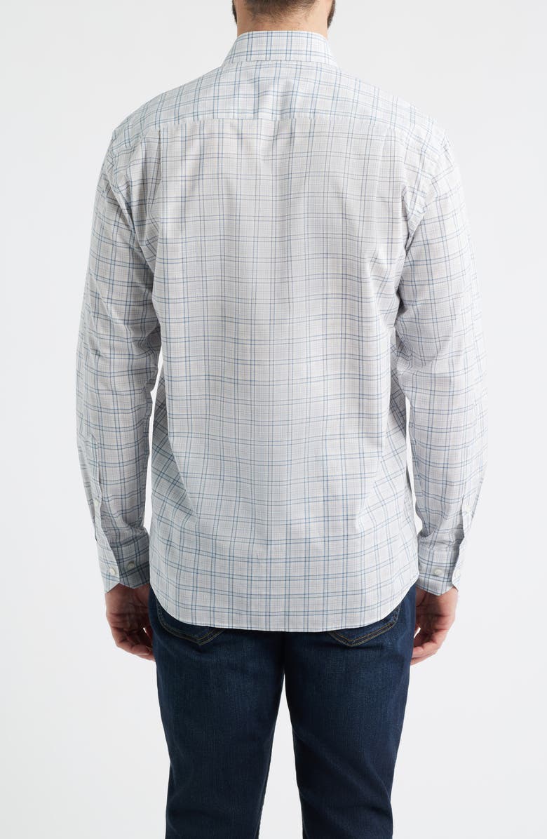 Peter Millar Crown Crafted Pietro Cotton Poplin Button-Up Shirt, Alternate, color, British Grey