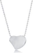 SIMONA Polished Heart Pendant Necklace