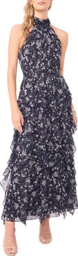 1.STATE Floral Ruffle Maxi Dress