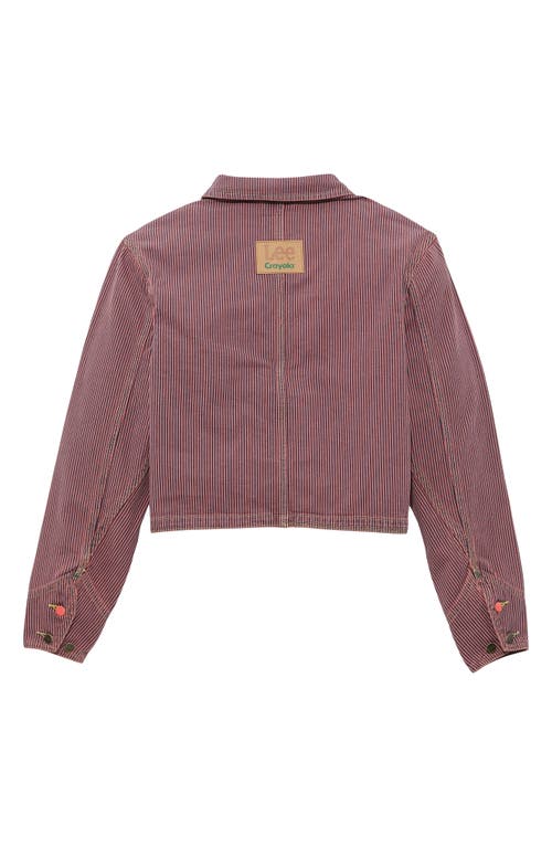 Lee X Crayola Cropped Chore Jacket In Purple