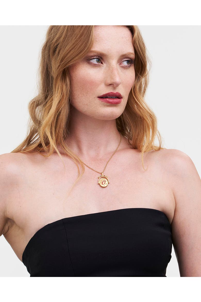 O Initial Orchid Gold Spinner Chain Necklace, Alternate, color, Gold