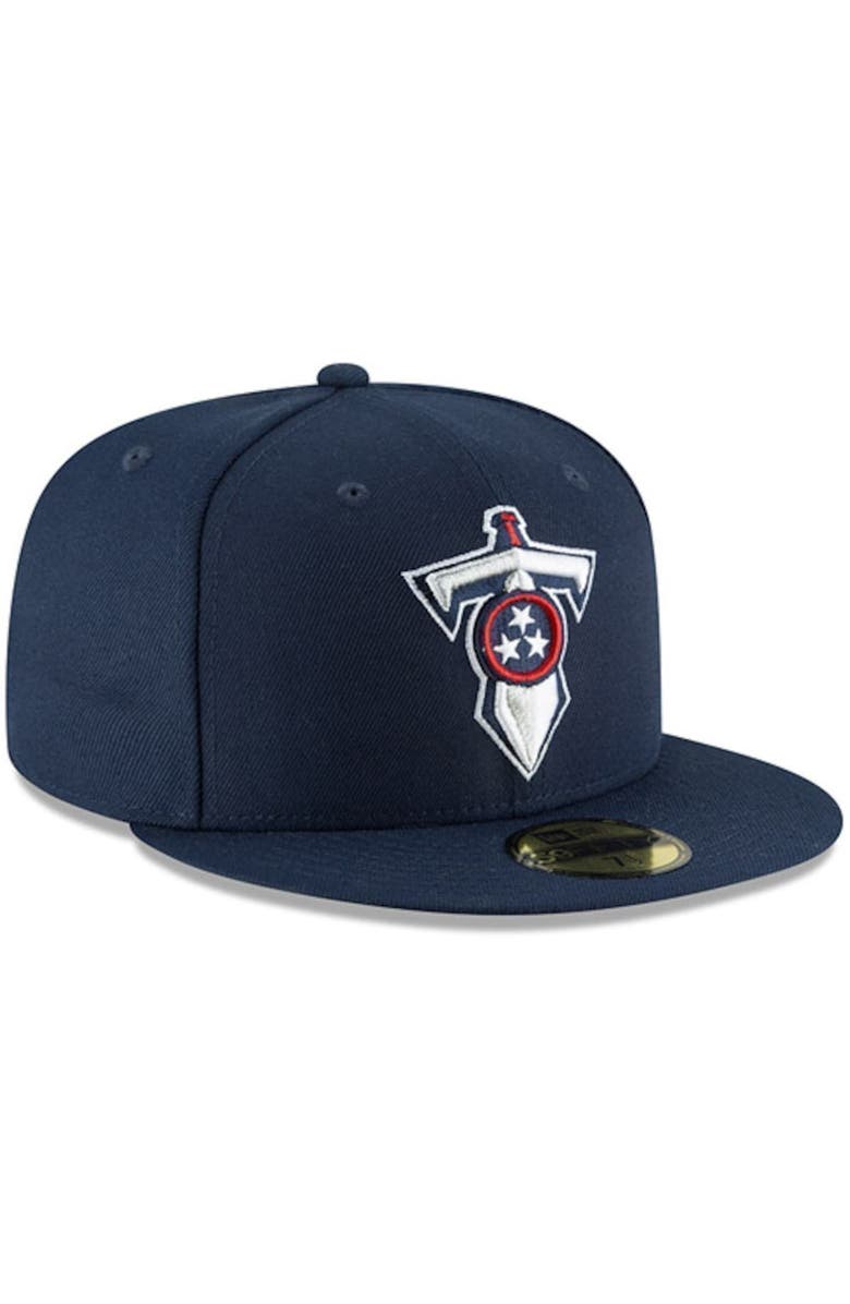 New Era Men's New Era Navy Tennessee Titans Omaha 59FIFTY Fitted Hat, Alternate, color, Navy