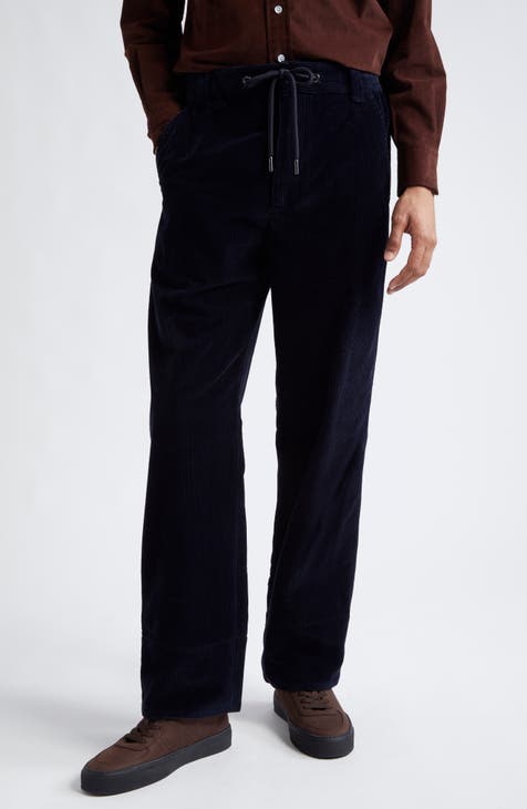 Relaxed Fit Corduroy Pants with Drawstring main image 1