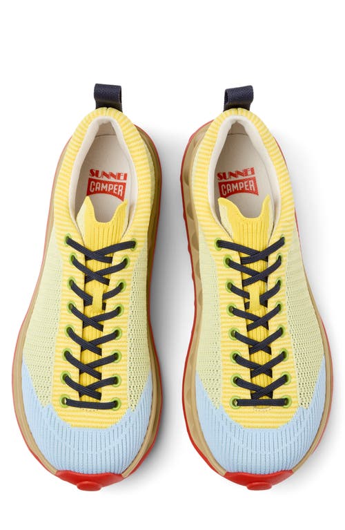 Camper X Sunnei Pelotissima Sneakers In Yellow Multi