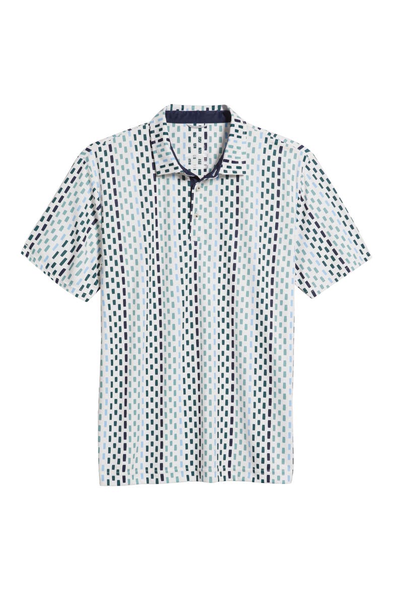 Yoyo Broken Stripe Golf Polo, Alternate, color, FOREST