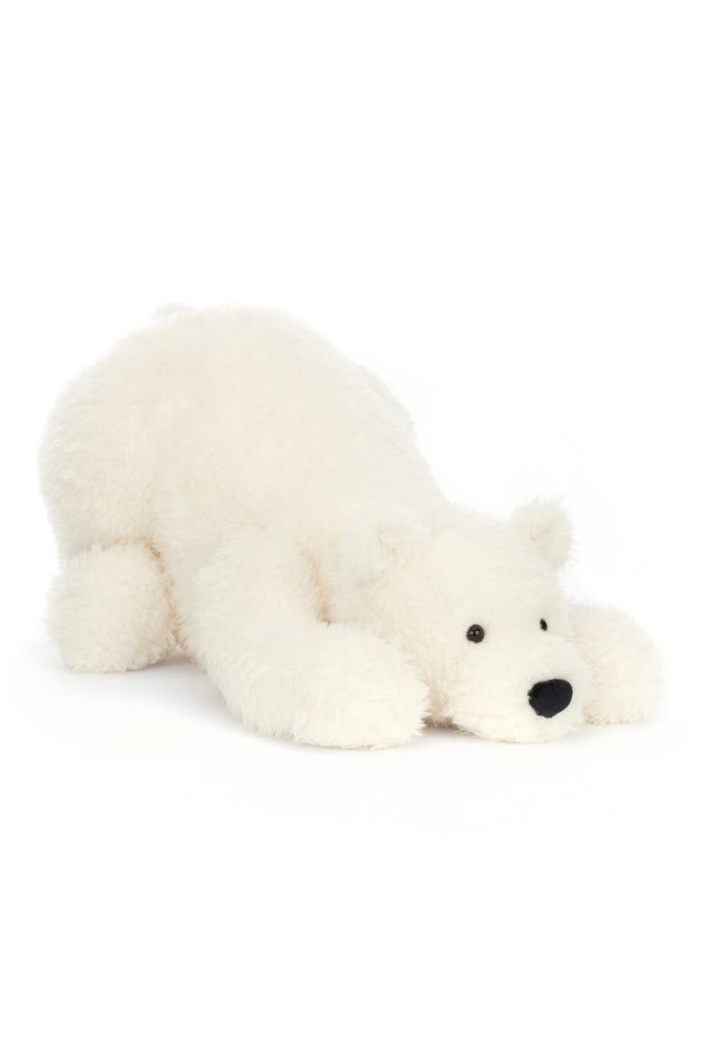 Nozzy Polar Bear Stuffed Animal, Main, color, WHITE
