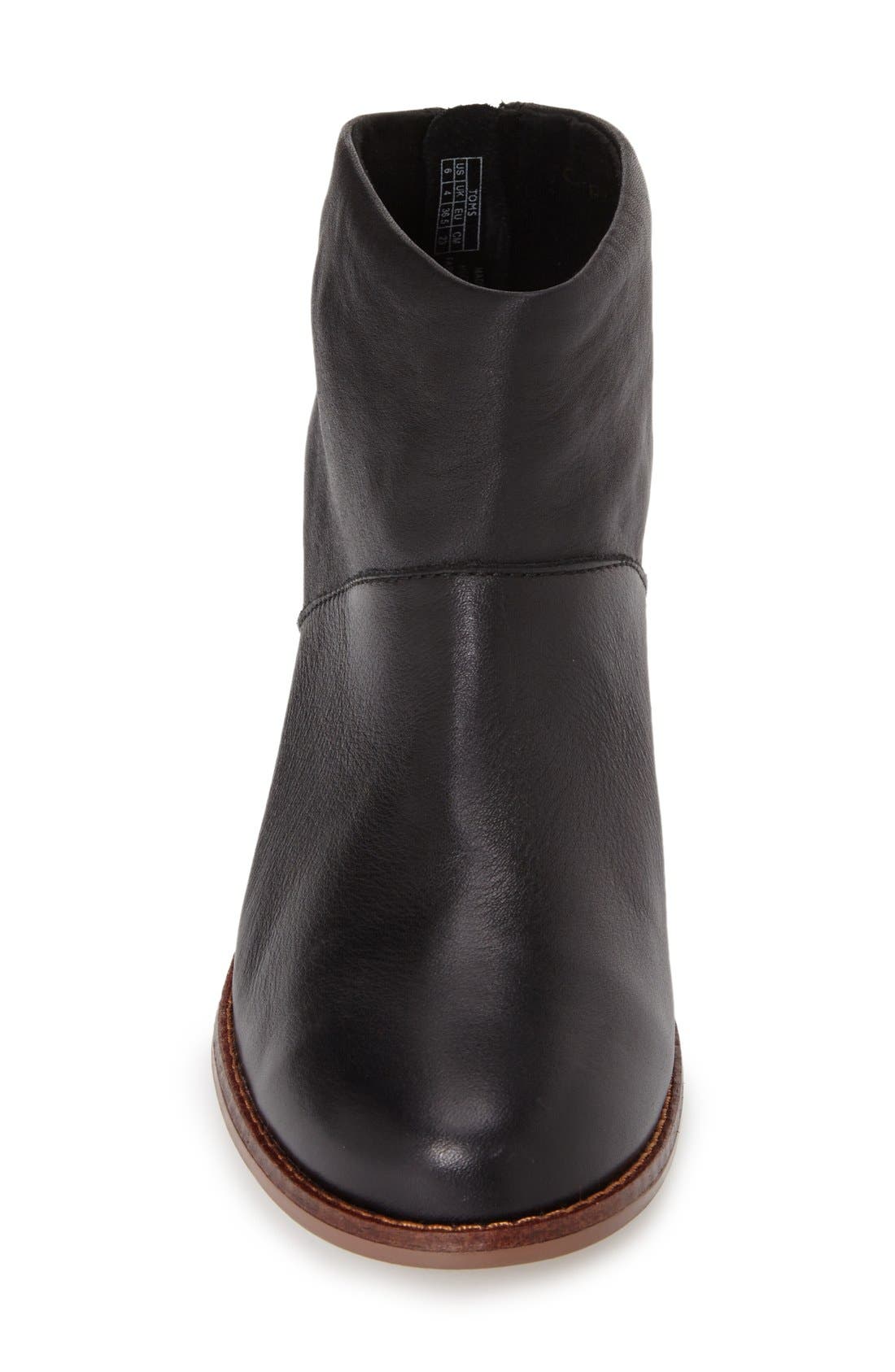 'Leila'  Bootie, Alternate, color, BLACK