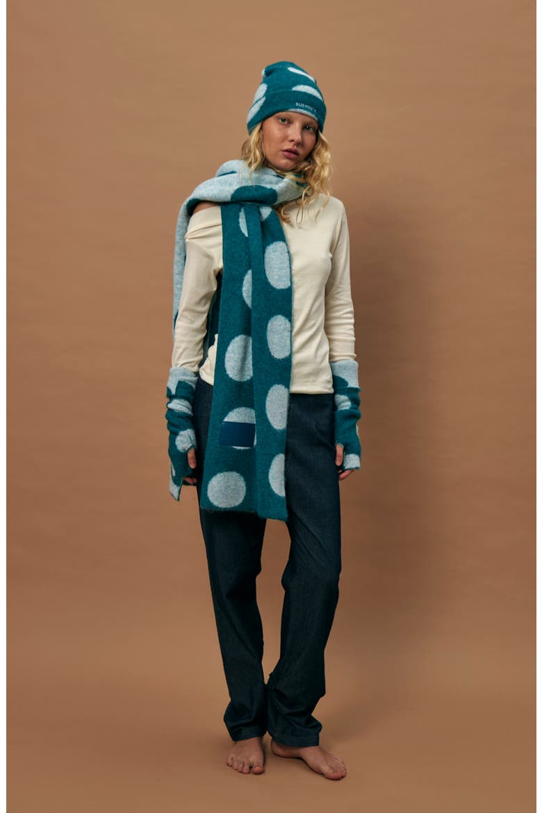 Marieta Scarf, Beanie & Leg Warmers Set, Alternate, color, MARIETA BLUE