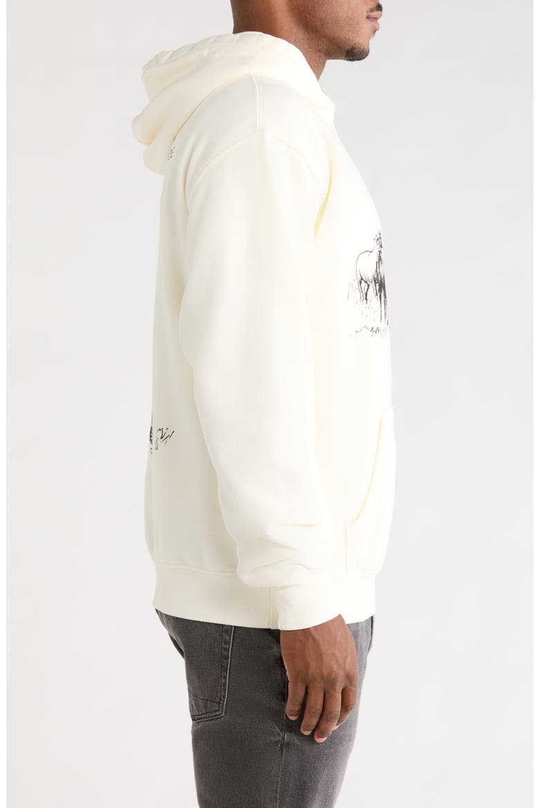 Return Again Graphic Hoodie, Alternate, color, BONE