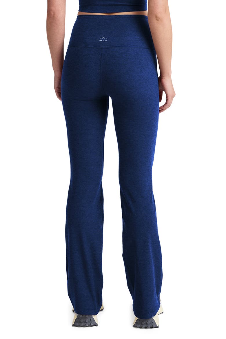 Space Dye High Waist Practice Leggings, Alternate, color, MARINE BLUE HEATHER